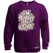 Свитшот без начеса i`m always in love
